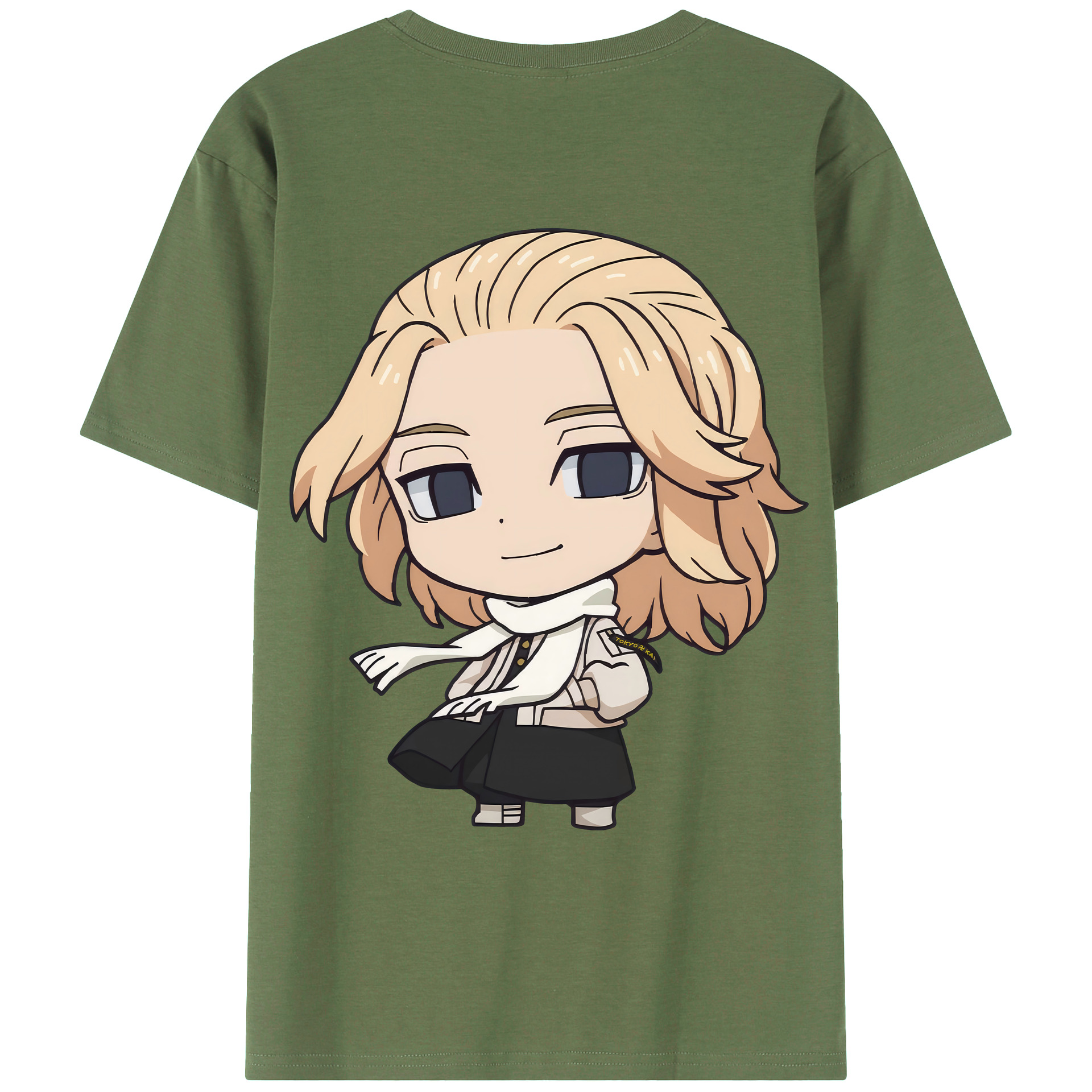 （画像用） 東京リベンジャーズ Tokyo Revengers 綿100％ メンズ半袖Tシャツ（バックプリント） 通気性
